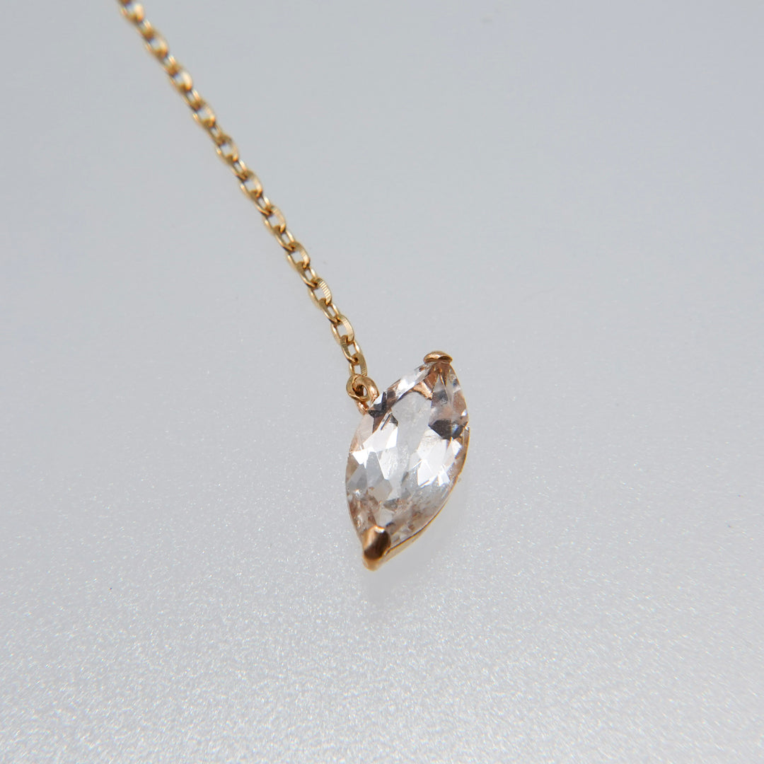 FALLING DEW LARIAT NECKLACE LONG_K10YG