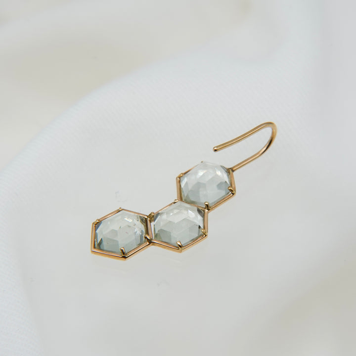 Bee Yourself Pierced Earring_Green Amethyst