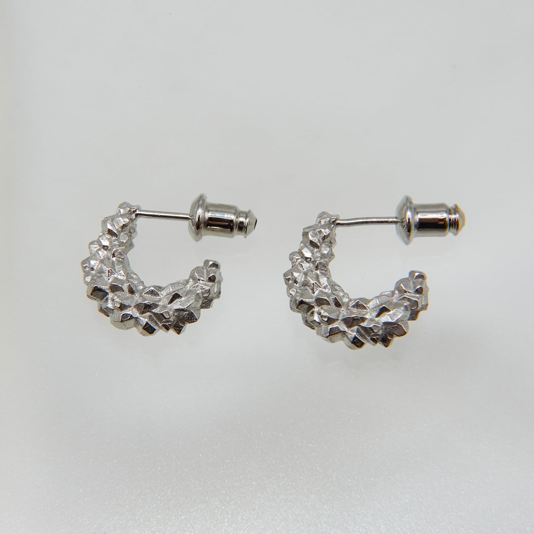 PYRITE pierced earring