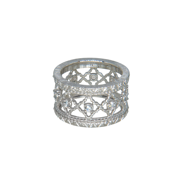 サファイア・フィレンツェ彫りリング(rgp)