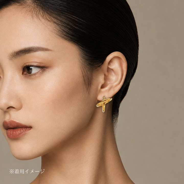 gold pierced earrings GMA2 ピアス
