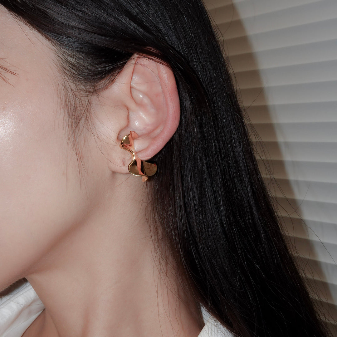 Flora Ear Cuff【M】SV+K18YGP