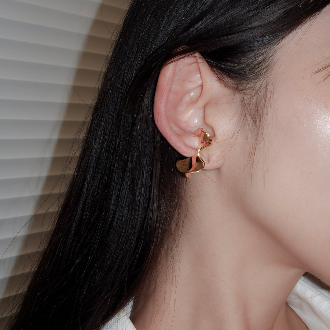 Flora Ear Cuff【S】SV + K18YGP