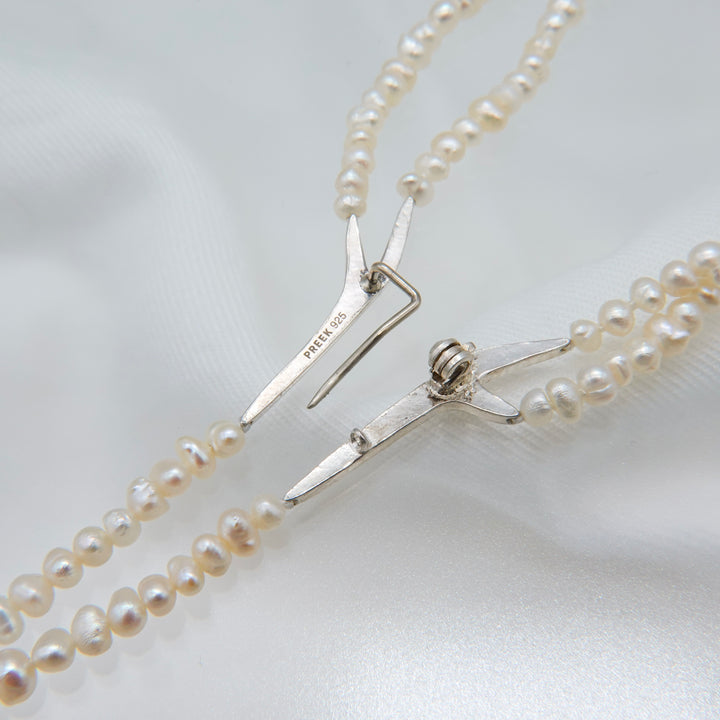 BAROQUE PEARL TIE COLLAR NECKLACE