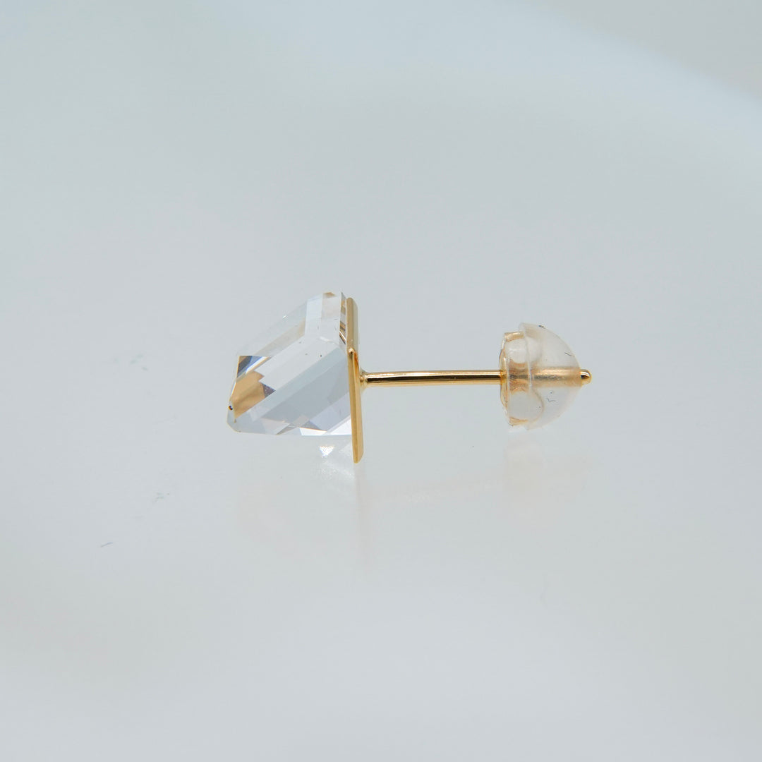 Reflection Quartz Stud Pierced Earring