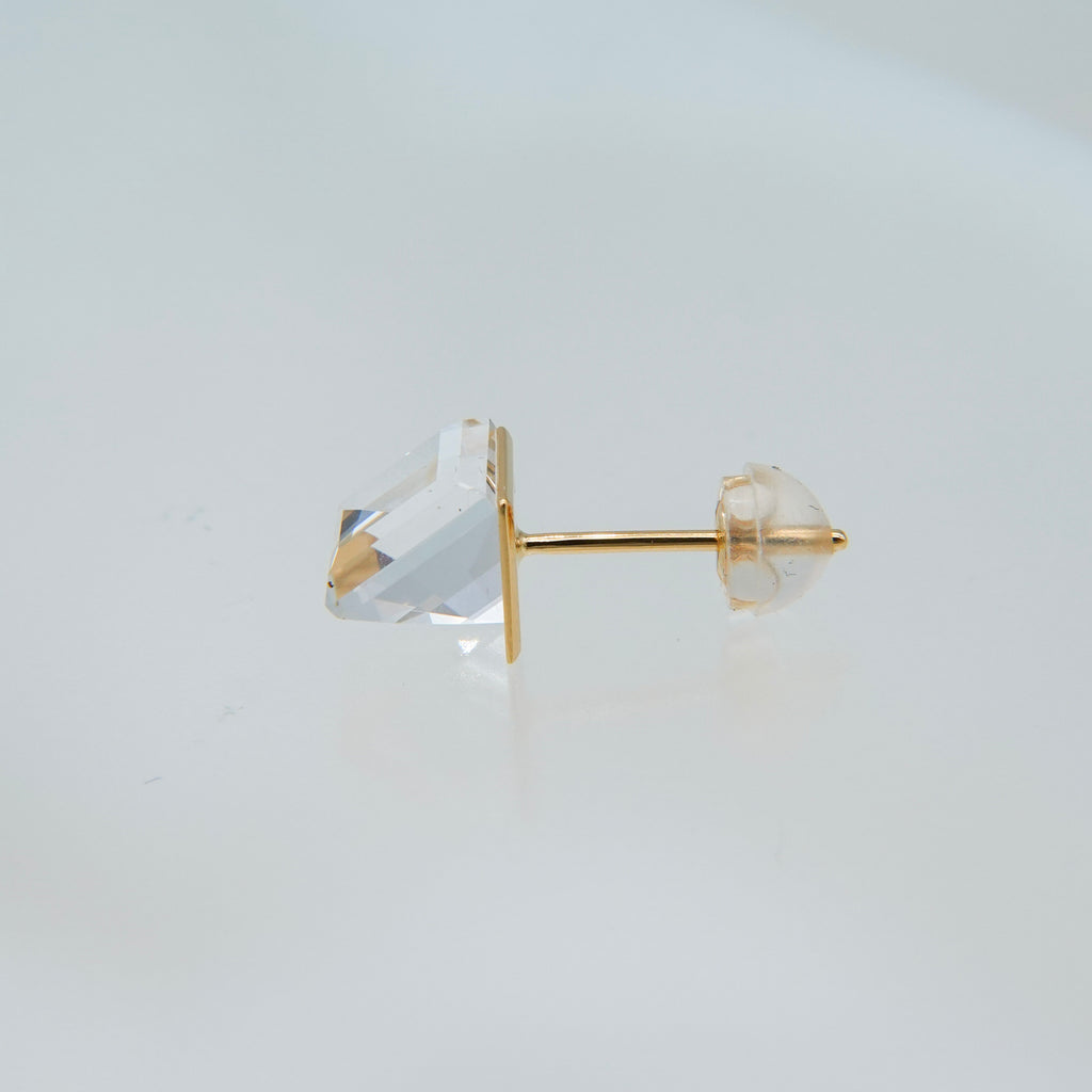 Reflection Quartz Stud Pierced Earring