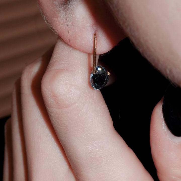 CANDY London Blue Topaz Pierced Earring