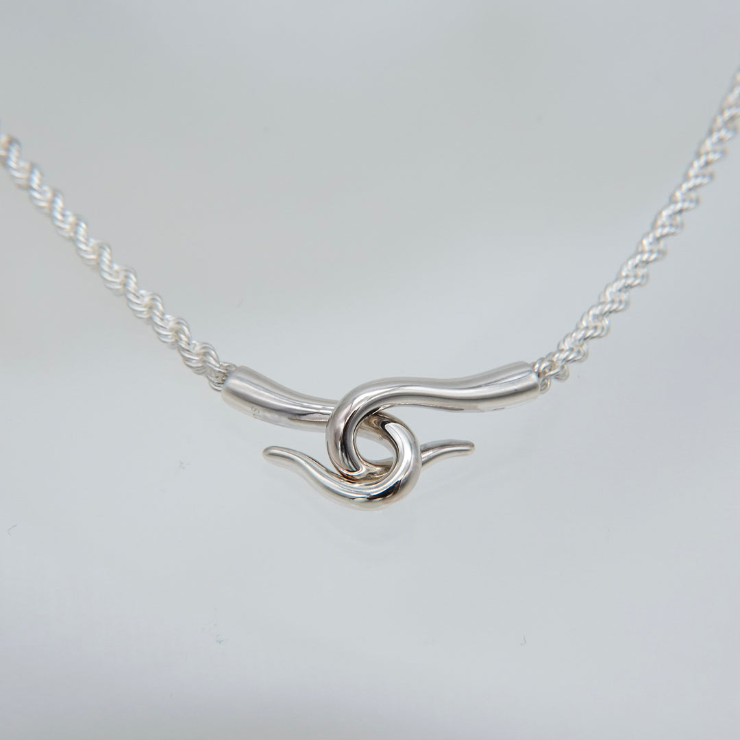 "Warp" chain necklace