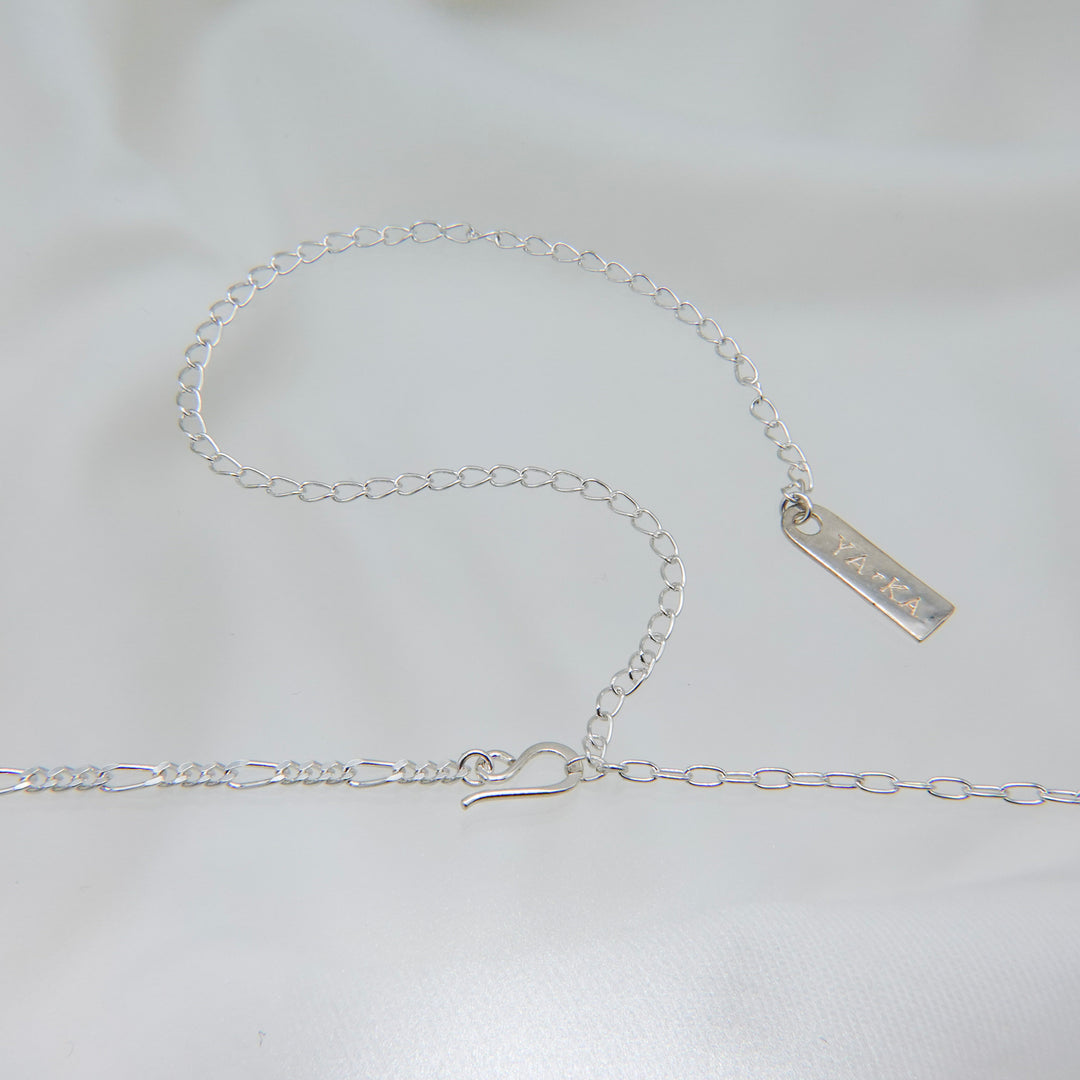 silver925 mix chain 2way necklace [LBN5]