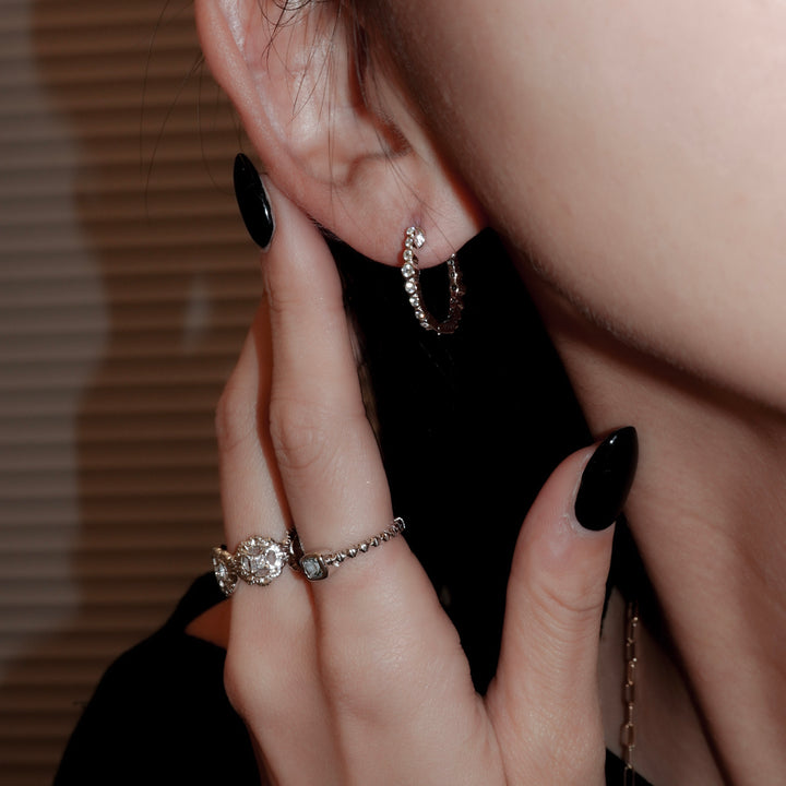 グラデーションジルコニアフープピアス(RGP)