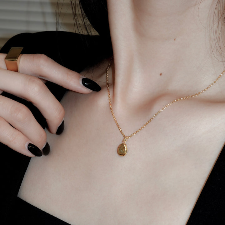 "Bean" charm necklace (GOLD)