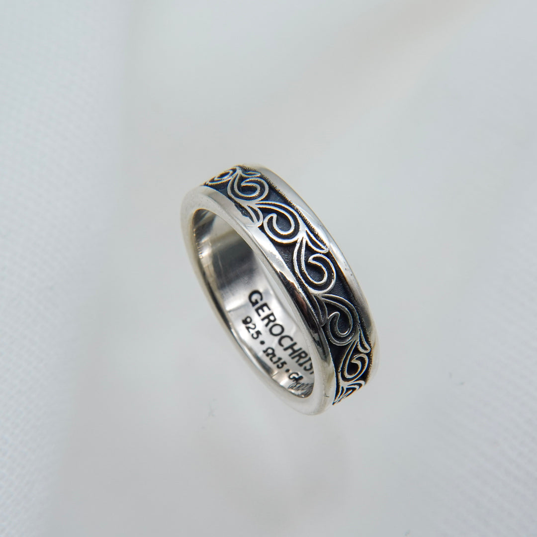 Kyma band ring in Sterling Silver_2719
