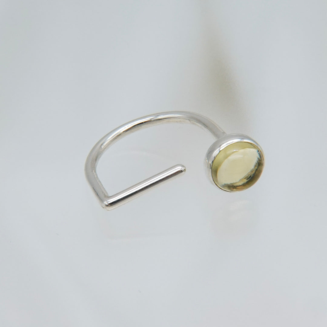 Open Ring / Lemon Quartz