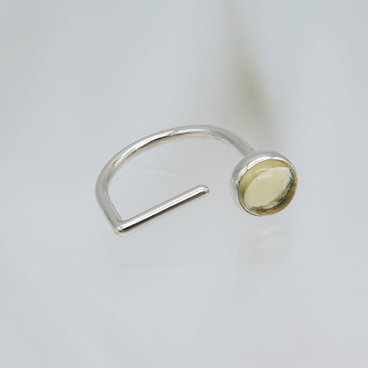 Open Ring / Lemon Quartz