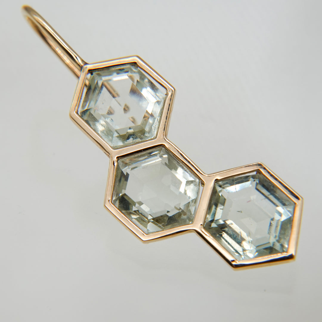 Bee Yourself Pierced Earring_Green Amethyst