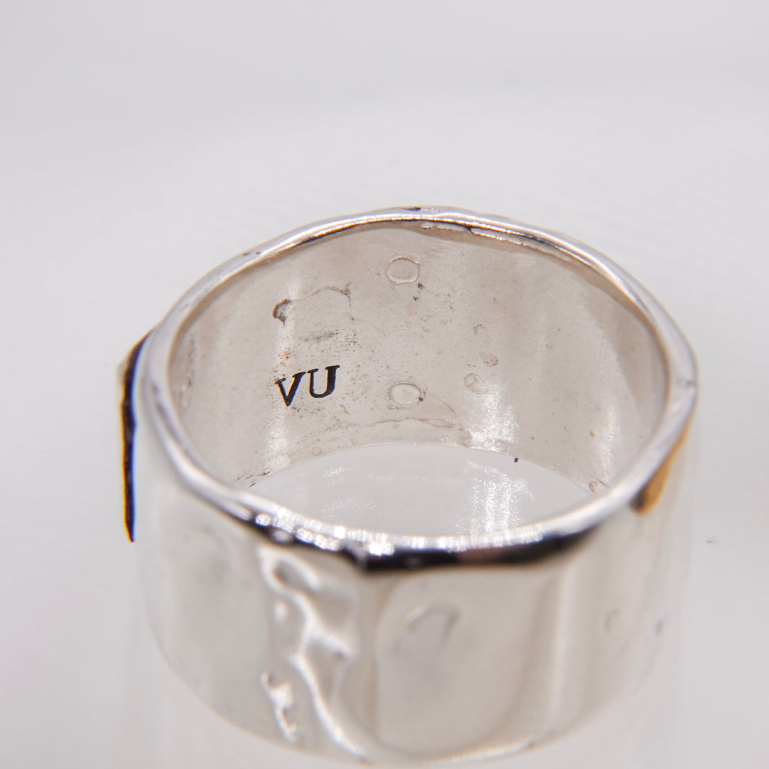 ABC logo plate ring L