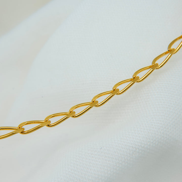 BAROQUE PEARL CHAIN 3WAY NECKLACE 80 (Gold)