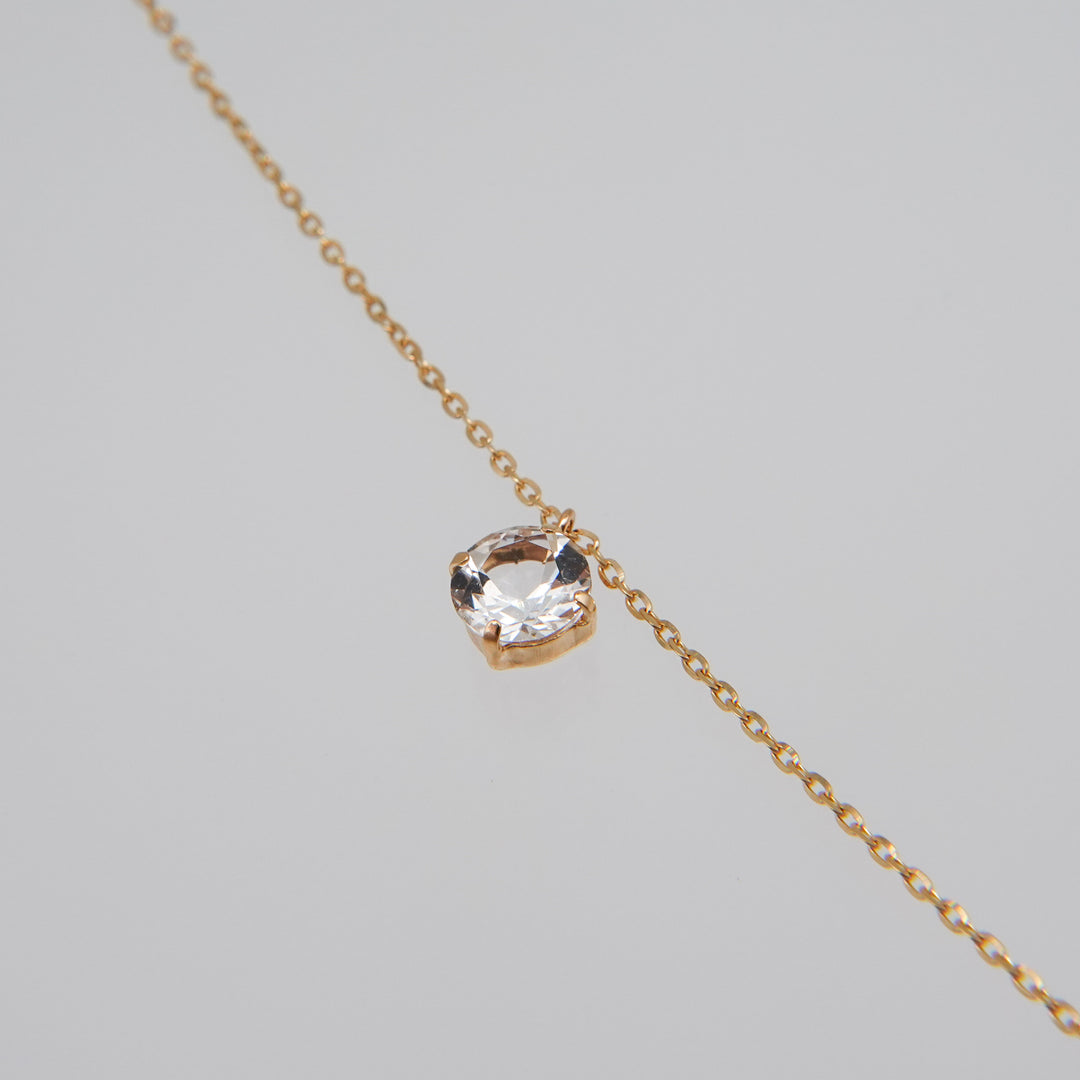 FALLING DEW LARIAT NECKLACE LONG_K10YG