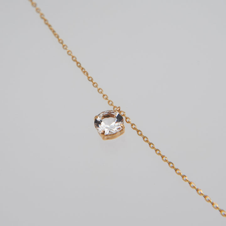 FALLING DEW LARIAT NECKLACE LONG_K10YG