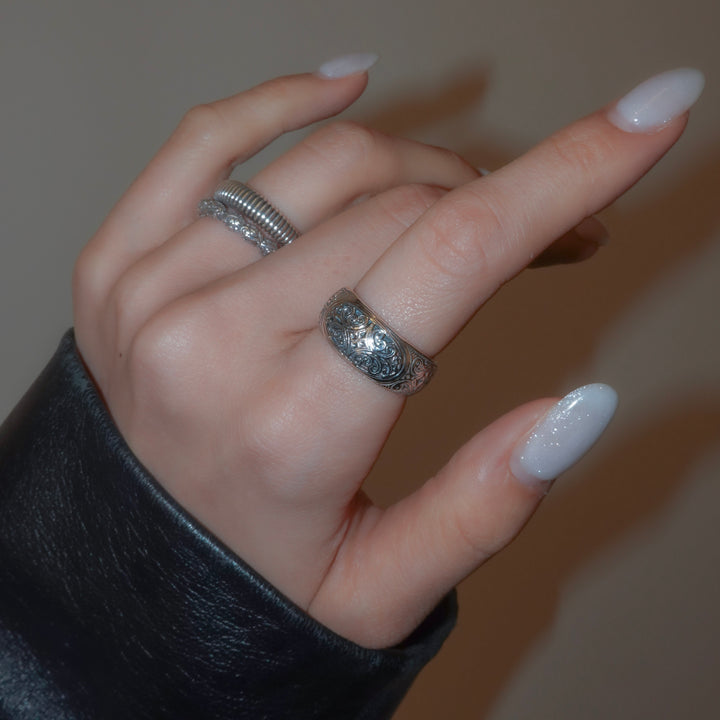 Mediterranean band Ring in Sterling Silver_20547