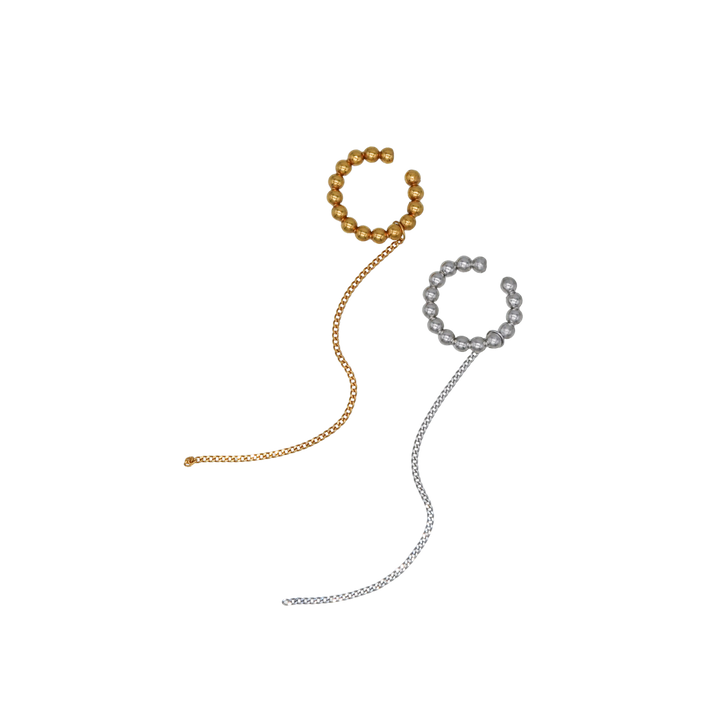 Dotted chain earcuff