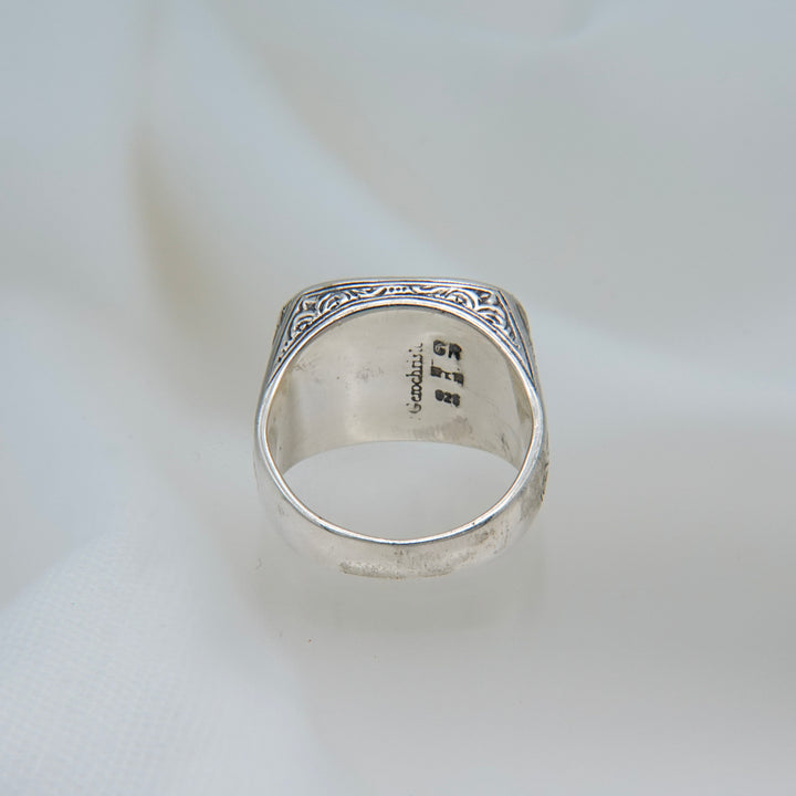 Odysseus Ring in Sterling Silver with Black Onyx_2973