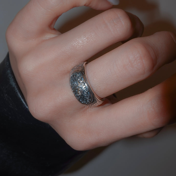 Mediterranean band Ring in Sterling Silver_20547