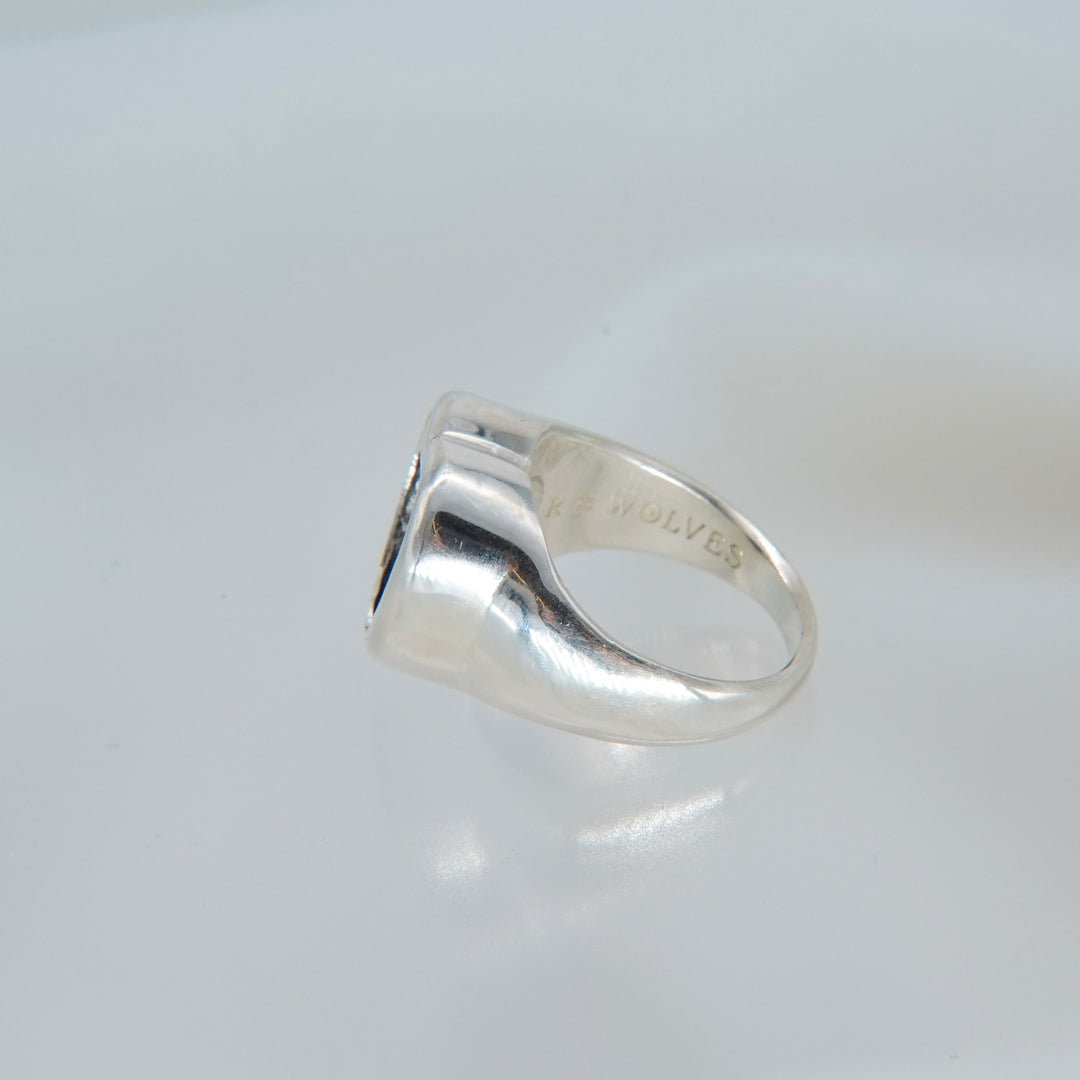 Gem Heart ring- Onyx