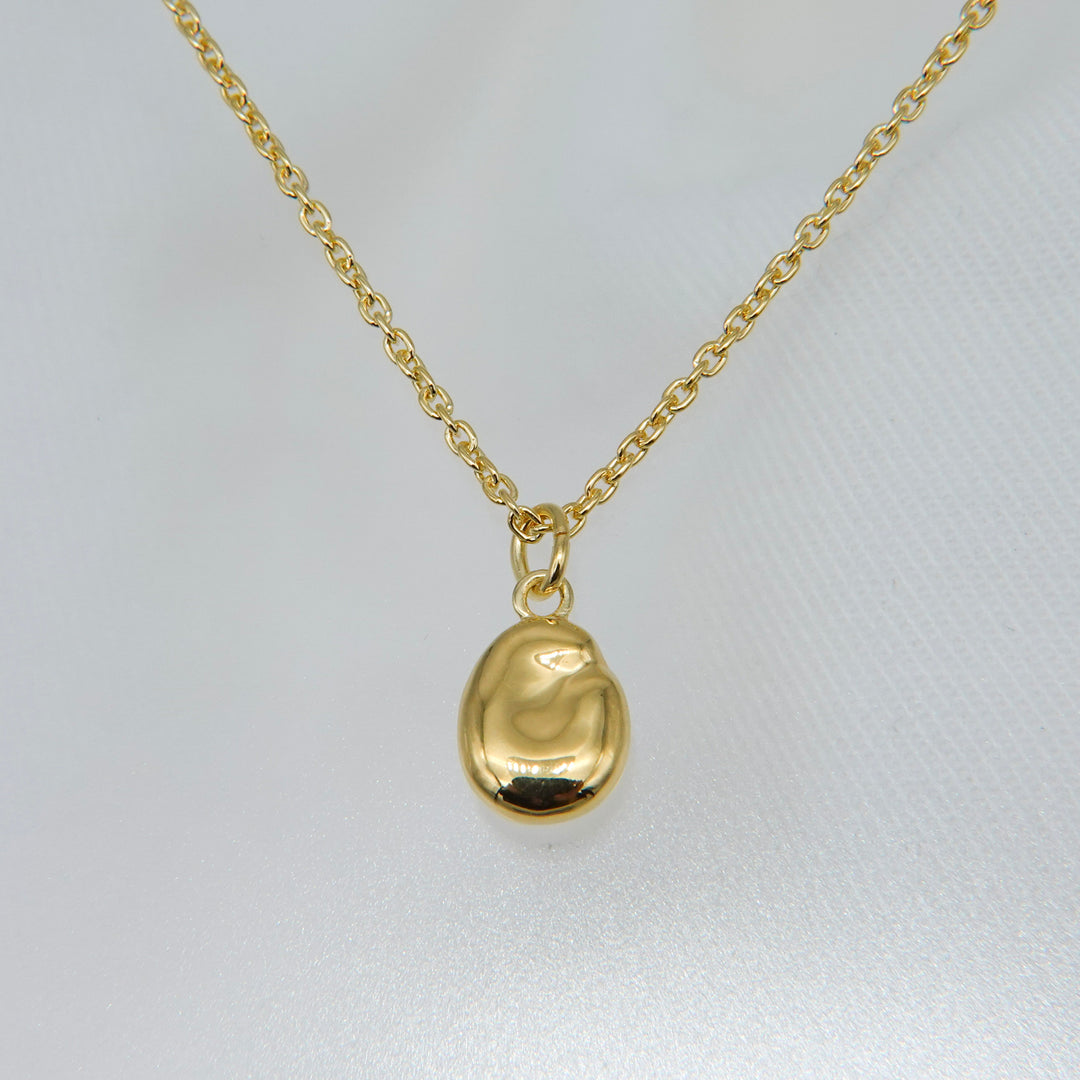 "Bean" charm necklace (GOLD)