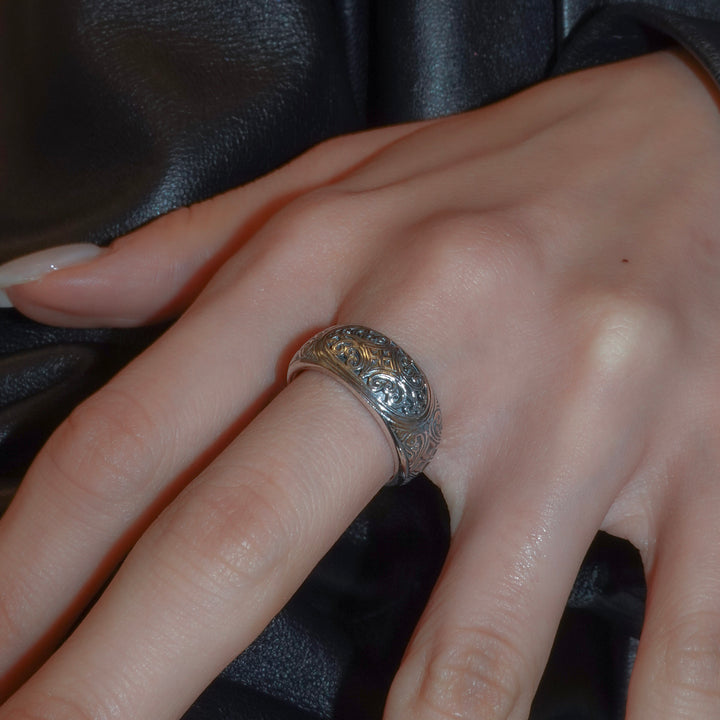 Mediterranean band Ring in Sterling Silver_20547