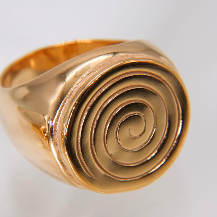 spiral signet ring