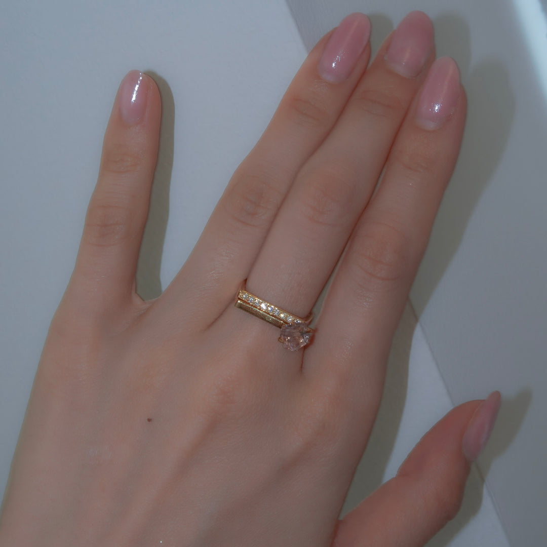 2Way Amethyst Double ring