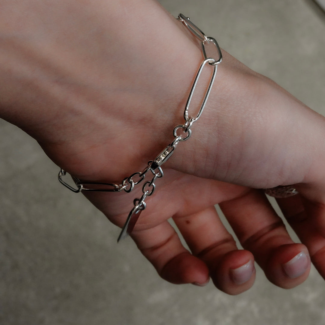 silver925 narrow parts bracelet[tgi]