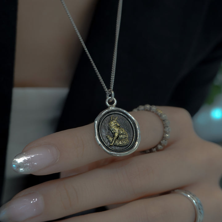 Trust in Yourself 14K Gold On Silver Talisman