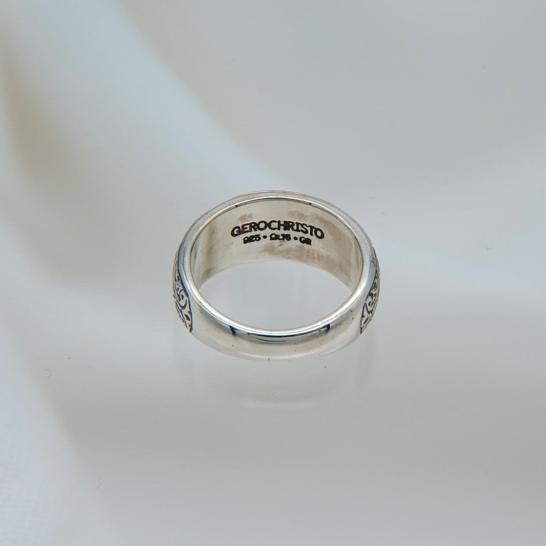 Mediterranean band Ring in Sterling Silver_20547