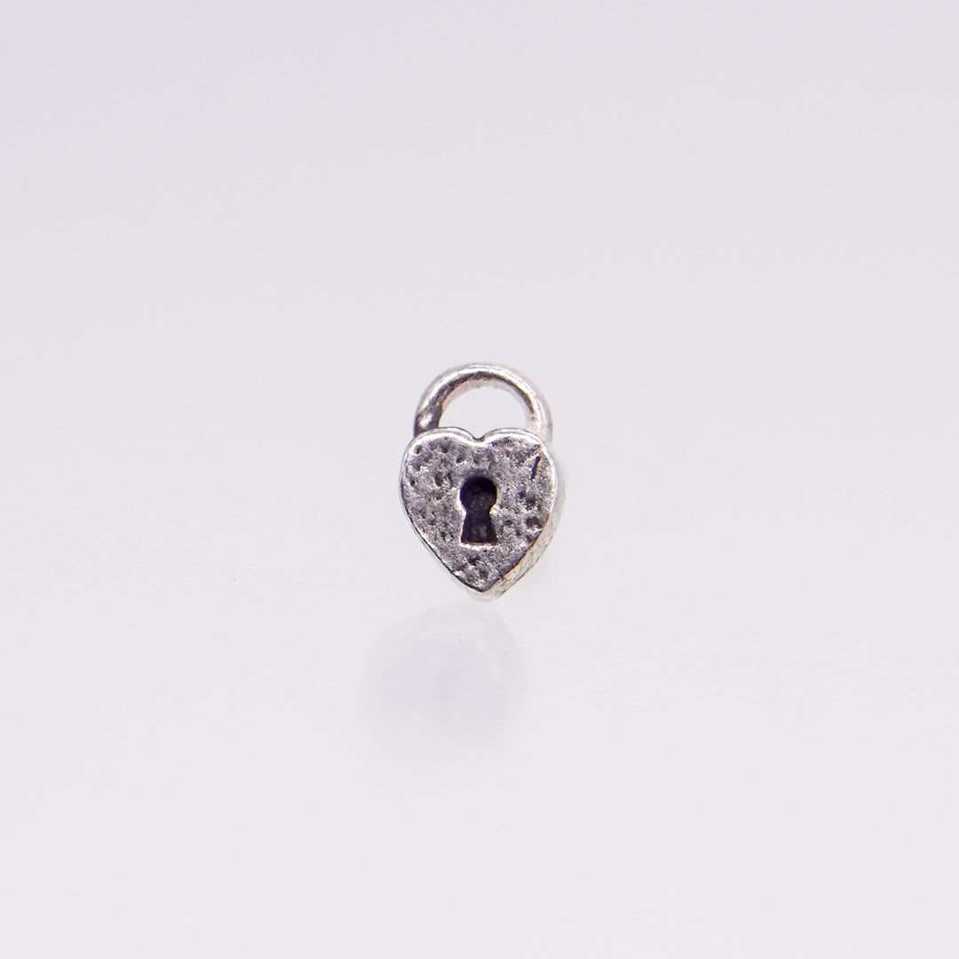 Heart Lock Symbol Stud