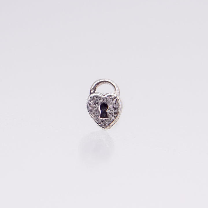 Heart Lock Symbol Stud