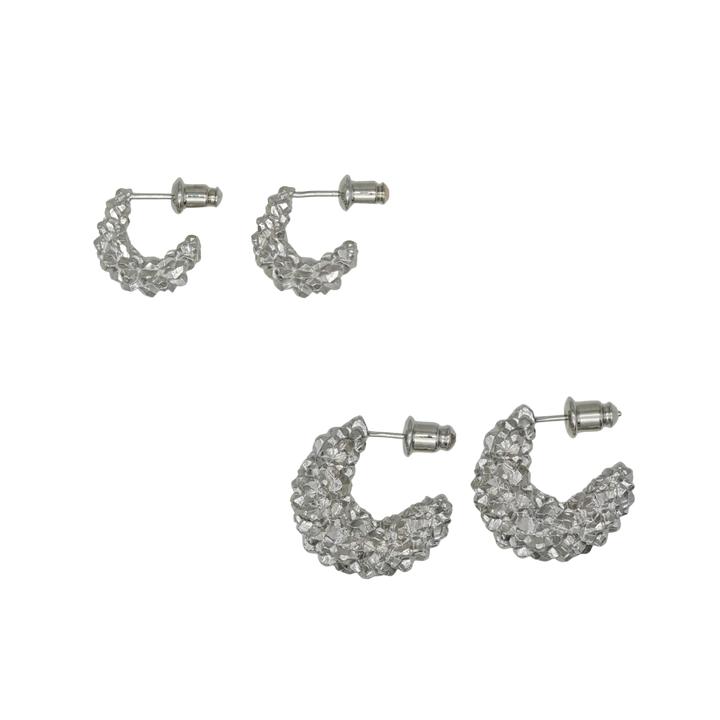 PYRITE pierced earring