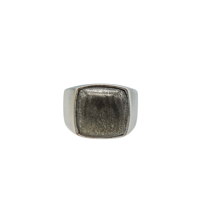 Chalco Pyrite Signet Ring