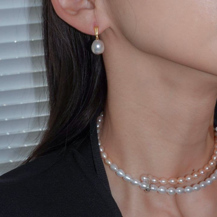 BAROQUE PEARL MEDIUM EARRINGS