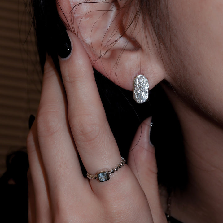 ラッキーチャームピアス(Silver)_ナロー