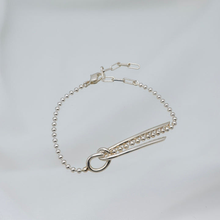 THREADS Silver Bow Tie Bracelet
