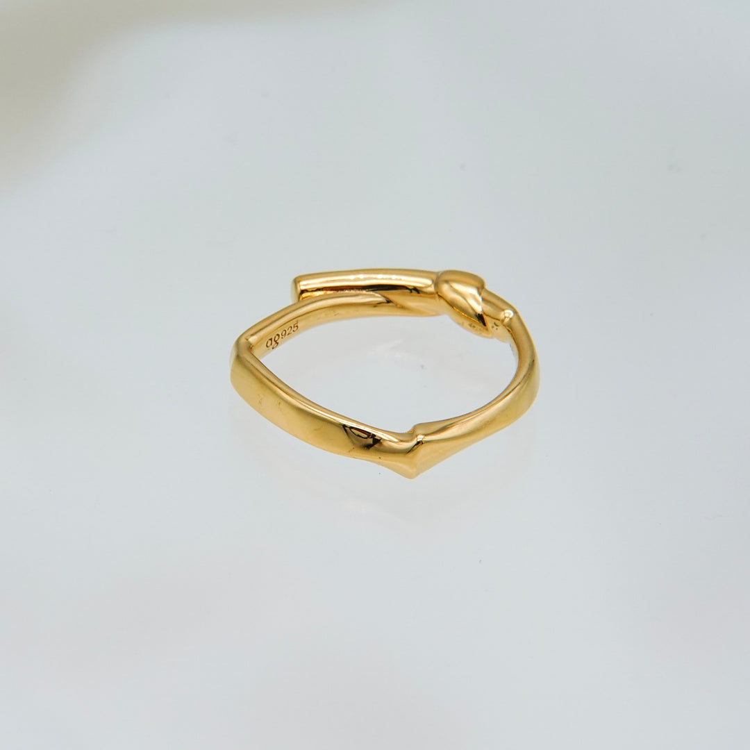 Grass Knot Ring Gold Vermeil