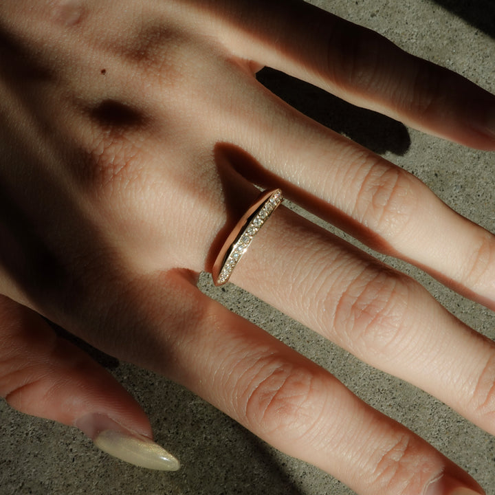 Prism Single Ray Ring -【Lab Grown Diamond】