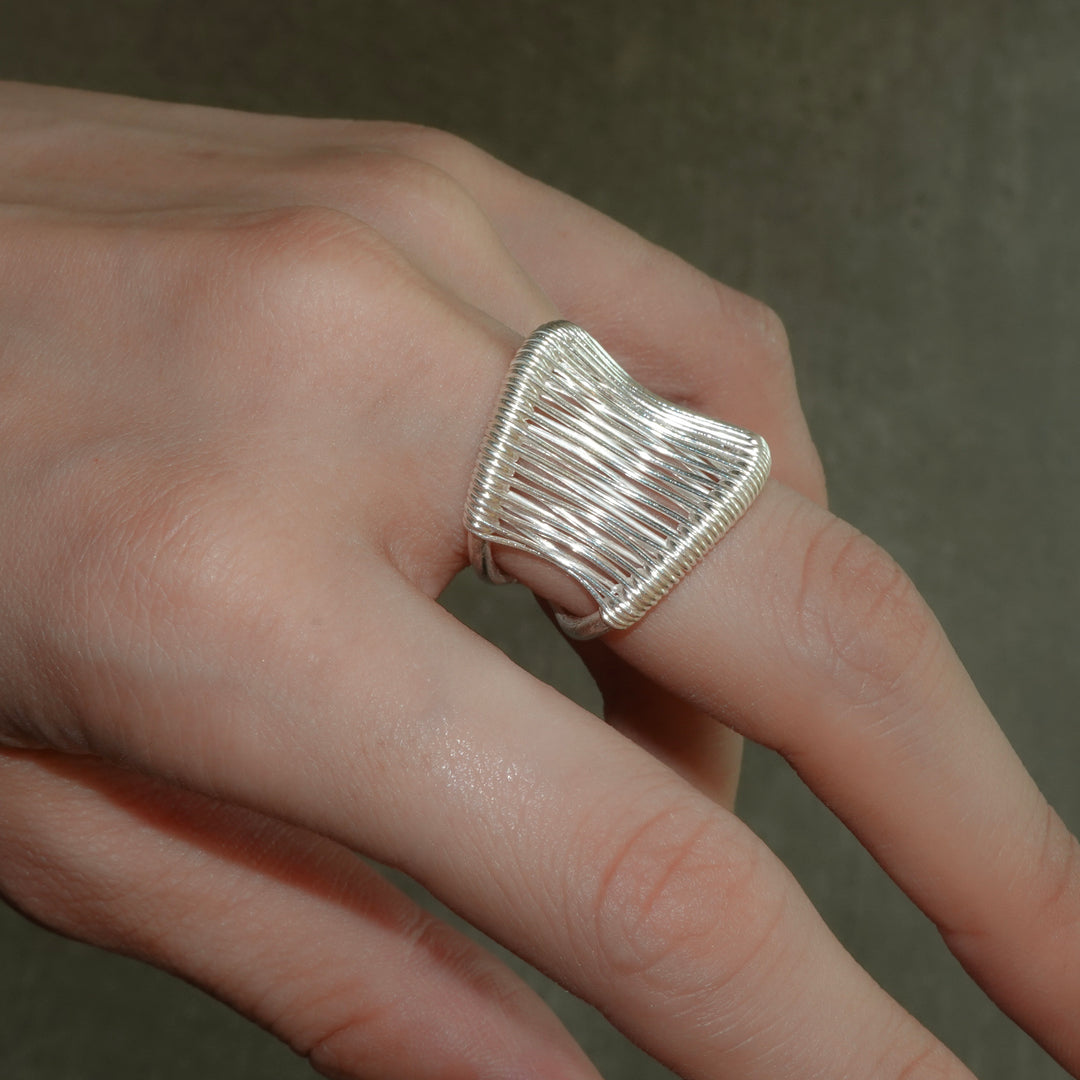 karen silver ring
