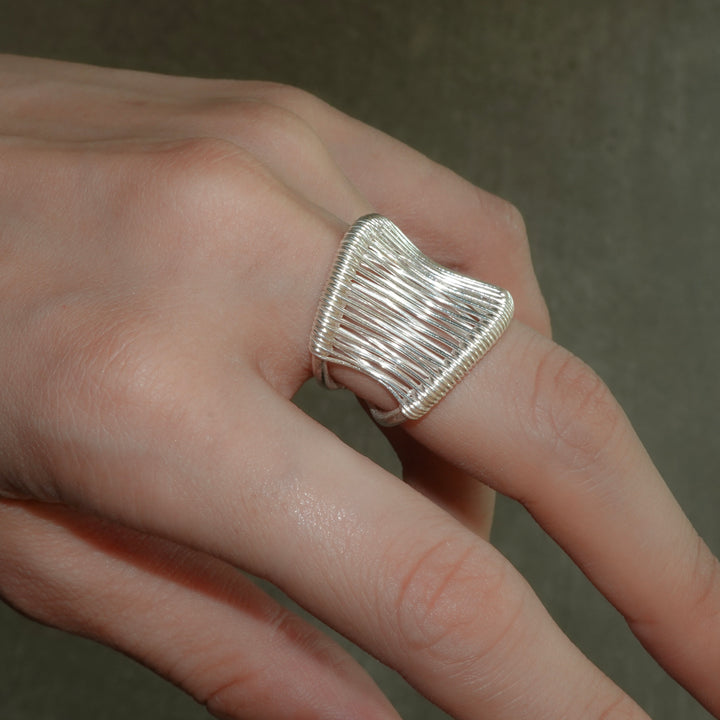 karen silver ring