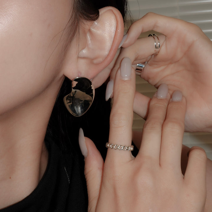 Surface Twist Pierced Earrings