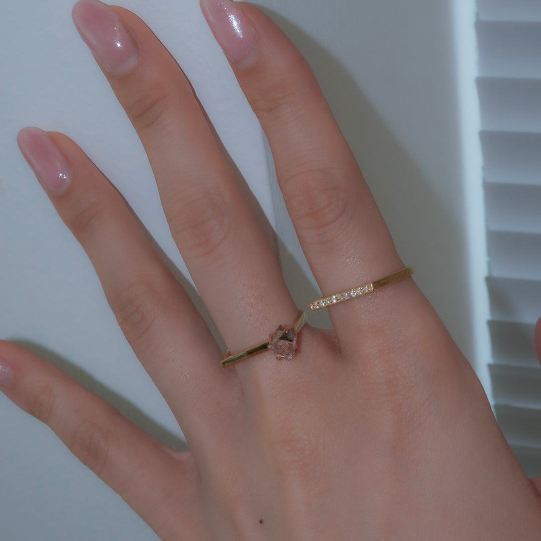 2Way Amethyst Double ring