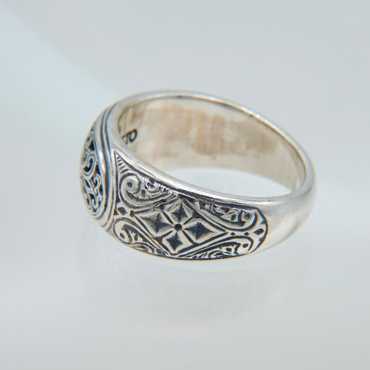 Mediterranean band Ring in Sterling Silver_20547