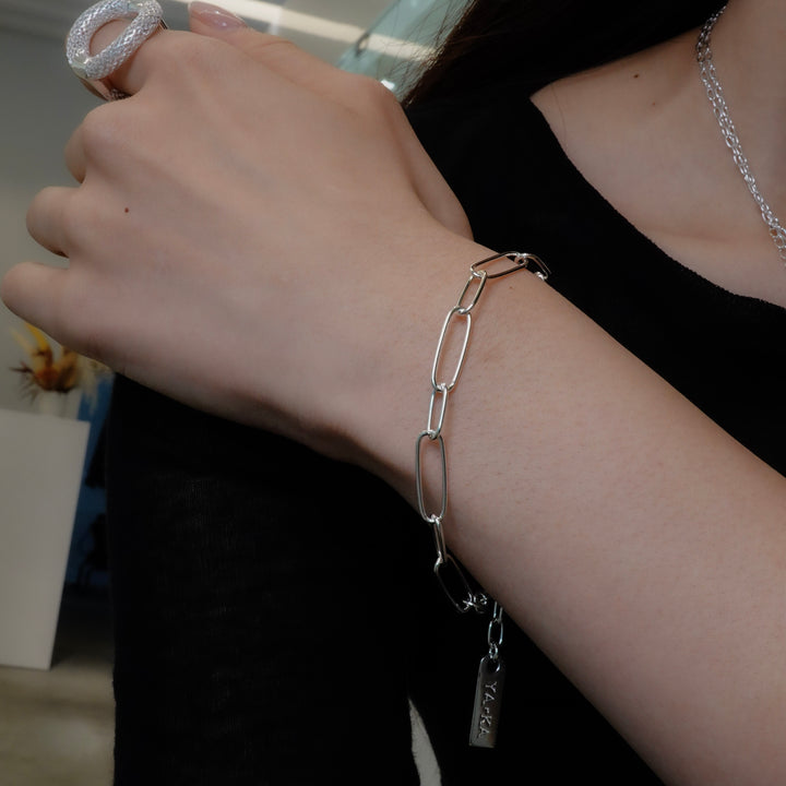 silver925 narrow parts bracelet[tgi]